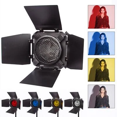 Flash Barndoor Rejilla Filtro Geles Difusor Color Kit Estudio Fotografía