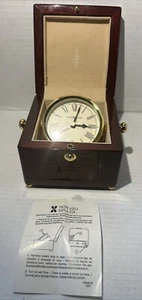 HOWARD MILLER Messing Tischuhr 645-443 kardanisch Holz Box Zifferblatt SCHÖN - Bild 1 von 16