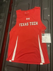 Under Armour Men’s AF Texas Tech Track And Field Pace Singlet Sz. Large NEW $45 - Picture 1 of 12