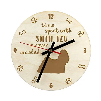 Shih Tzu horloge en contreplaqué Art-Dog - Image 1 of 4