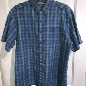 Van Heusen Shirt Men's 16”- 16 1/2”Button Up Short Sleeved - Picture 1 of 7