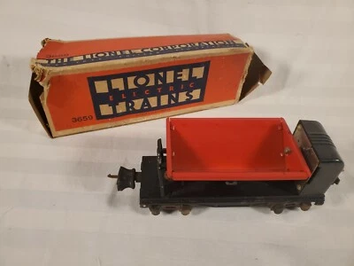 LIONEL PREWAR 3659 OPERATING COAL DUMP CAR 1938-42 VERY NICE - Image 1 of 4