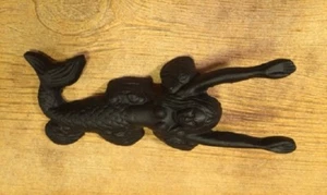 Schwarze Meerjungfrau Kinder Bootjack maritimes Dekor ** 2" breit ** 10" lang 0170-04442 - Bild 1 von 12