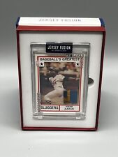 Jersey Fusion All Sports Baseball Hank Aaron 3/50 Limitiert Baseball 