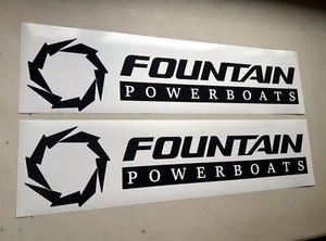Fountain Boats Decals SET OF 2 Vinyl Decal Stickers - Picture 1 of 5