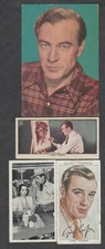 4 1930's-1950's GARY COOPER European Cards Movie Star Hollywood Legend