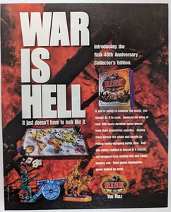 Risk Board Game 40th Anniversary Edition 1999 Rolling Stone Print Ad ~9.5x12" - Picture 1 of 1