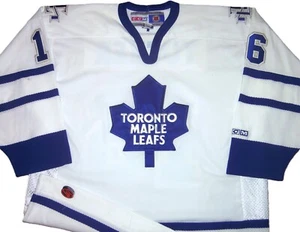 VINTAGE DARCY TUCKER TORONTO MAPLE LEAFS NHL CCM HOCKEY JERSEY XL SEWN! - Picture 1 of 5