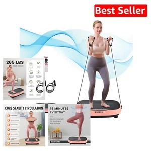 Vibration Plate Fitness Machine - Adjustable Speed, 3 Modes for Home Workouts - Picture 1 of 10