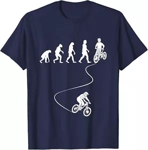 Downhill Mountain Bike Evolution of downhill MTB T-Shirt Hoodie - Picture 1 of 12
