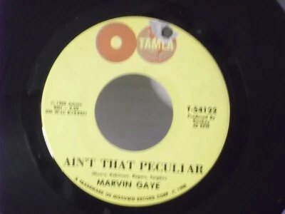 Marvin Gaye,Tamla 54122,"Ain't That Peculiar",US,7" 45,1965 Globes labels,bb, M- - Image 1 of 2