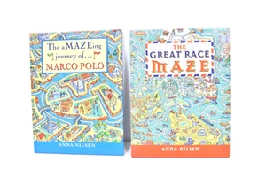 Lot of 2  The Amazing Journey of Marco Polo by Anna Nilsen and THE GREAT RACE M - Picture 1 of 17