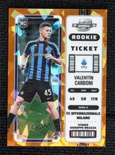 2022 Chronicles Base Serie A Orange Ice Prizm 5/23 Valentin Carboni Rookie RC