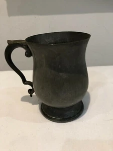 Vintage Rustic Pewter Mug Stein - 13xcm tall x 9cm Diameter - Picture 1 of 6