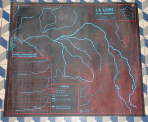 ANCIEN CARTE SCOLAIRE MDI-NOIRE-LOIRE/GARONNE et ses AFFLUENTS-1964 - Picture 1 of 2