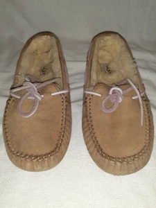 UGG Slippers (Driving Mocs) w/ Sherling Lining Sz. 6 s/n 5131 Used Good Sherpa  - Picture 1 of 8