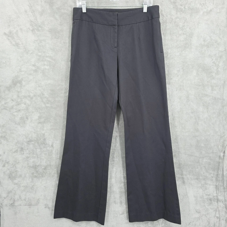 Pantalones Kenneth Cole Vintage tiro bajo acampanados sarga 10 gris carbón holgados Y2K nuevos en stock nuevos Foto 1 de 4