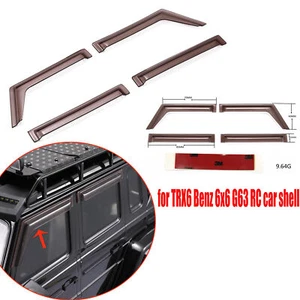 Windows Sun Visor Wind Deflector Transparent Black for TRX6 6x6 G63 RC Car - Picture 1 of 7