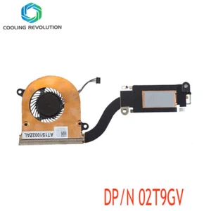 Laptop CPU Heat sink Fan for Dell Latitude E7480 E7490 AT1S1002ZAL 02T9GV 2T9GV - Picture 1 of 2