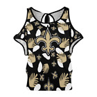 New Orleans Saints Womens Off Shoulder T-shirt Loose Printed Tee Sexy Womens Top