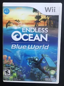 NO GAME- Endless Ocean: Blue World Nintendo Wii 2010) - CASE & ARTWORK ONLY - Picture 1 of 3