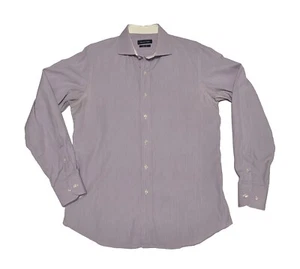 MASSIMO DUTTI Mens Slim Fit Button Up Career Shirt Size 42 16.5 Lite Lavender - Picture 1 of 5