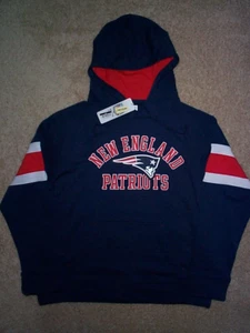 New England Patriots nfl Jersey Hoodie Sweatshirt Adult MEN'S/MENS (XXL-2XL) - Picture 1 of 2