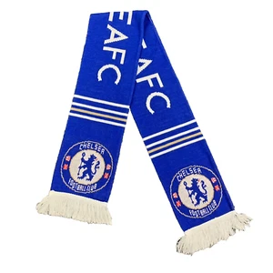 Bufanda Chelsea FC Football Club Azul Blanco Tejido Acrílico 58 pulgadas - Imagen 1 de 10