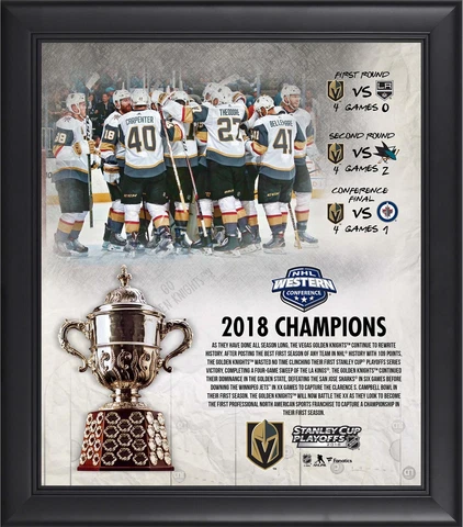 Vegas Golden Knights Framed 15x17 2018 Western Conference Champs Collage Cover