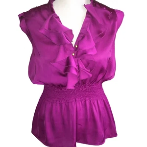 CANDIES VIBRANT PINK RUFFLES ELASTIC WAIST VERSATILE SIZE XL - Picture 1 of 4