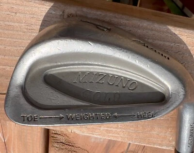 Mizuno Gold Pitching Wedge Men's RH Regular Steel Shaft. Recent Grip - Image 1 of 4