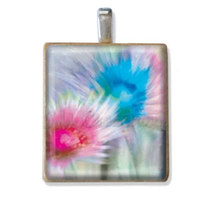 Flower Designs Scrabble Tile Pendants - BUY 2 or MORE, GET 1 FREE NECKLACE - Picture 1 of 41