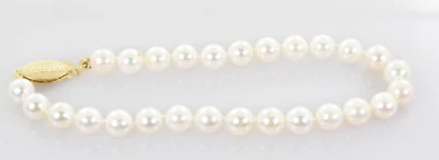 Imperial Pearl Bracelet in 14k Yellow Gold 7" - Image 1 of 3