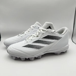 Adidas Adizero MD IF3366 Wms 9.5 White/Black Softball Cleats - Picture 1 of 9