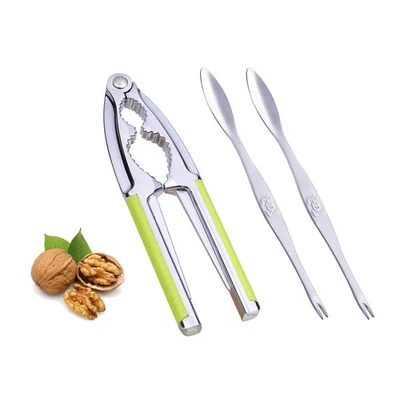 Heavy Duty Nut Cracker and Seafood Tool Set with 2 Forks and Picks - Image 1 of 4