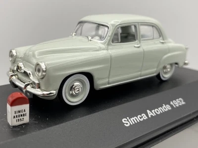 1:43 SIMCA ARONDE 1952 Weiß Modellauto Diecast V3010 Voitures Miniatures d Excep - Bild 1 von 4