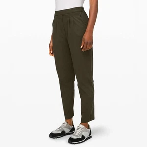 Lululemon Essential High-Rise Trouser Dark Olive size 10 - Picture 1 of 16