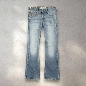 Ariat REAL Jayla Bootcut Jeans Women's 27S Tennessee Flare Y2K Coastal Cowgirl - Picture 1 of 11