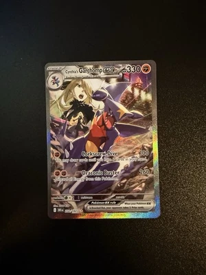 Cynthia's Garchomp EX 232/182 Sv10: Destined Rivals Special Illustration Rare NM - Image 1 of 4