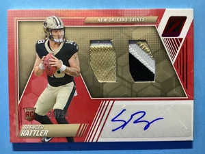 2024 Panini Zenith Spencer Rattler Rookie Patch Auto Red /50 !! (RC) #203 Saints - Picture 1 of 2
