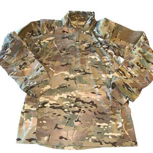 PROPPER MULTICAM COMBAT SHIRT LONG SLEEVE 1/4 ZIPPER NEW SIZE XL/L PRE OWNED - Picture 1 of 6
