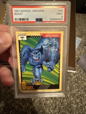 1991 Impel Marvel Universe Series II #40 Beast Super Heroes PSA 9 Mint - Image 1 of 2
