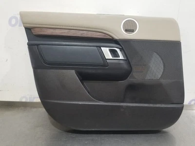 19 2019 LAND ROVER DISCOVERY DOOR TRIM PANEL FRONT LEFT DRIVER BEIGE BLACK  — 第 1/4 张图片