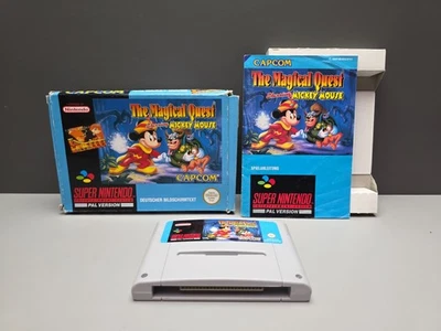 THE MAGICAL QUEST STARRING MICKEY MOUSE SUPER NINTENDO PAL/NOE OVP CIB SNES - Bild 1 von 4