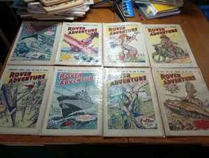 THE ROVER AND ADVENTURE (8 X LOT 1961 25/3 8/4 6/5 20/5 27/5 3/6 10/6 17/7 Comic - Picture 1 of 9