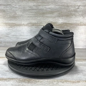 Botas ortopédicas ajustables de cuero negras Orthofeet Tivoli para mujer talla 10 - Imagen 1 de 8