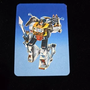 EX Transformers G1 Hasbro Action Cards 1985 34 Grimlock Blue variation - Picture 1 of 2