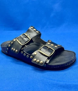 Portland by Portland Boot Co Studded Black Sandals Casual Comfortable Size 7 - Picture 1 of 9