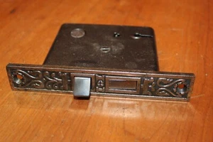 Antique Ornate Kean & Doty Iron Face Keyhole Mortise Matches Knob H-21100 R-20 - Picture 1 of 10