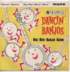 BIG BEN BANJO BAND dancin' banjos 1958 UK COLUMBIA MONO PS EP RECORD - Bild 1 von 4